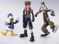 【キングダムハーツⅢ】ブリングアーツ「ソラ & ドナルド& グーフィー トイ・ストーリーVer.」可動フィギュア ゲーム限定版で発売決定の画像