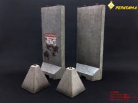 【可動フィギュア用に】ペーパージオラマ「バリケートセットA コンクリート（大）」「ジョイントマット 2種類」近日予約開始の画像