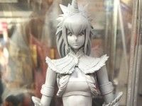 【モンスターハンター】ヴァルカンログ「ハンター（キリン女剣士）」「オトモアイルー」原型展示の画像