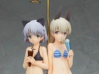 【ストライクウィッチーズ】アルター「サーニャ&エイラ 水着Ver.」フィギュア デコマス公開、明後日予約開始の画像