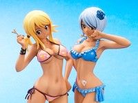 【フェアリーテイル】エクスプラス「ルーシィ＆ユキノ 限定日焼けVer.セット」フィギュア 予約開始の画像