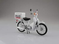 【可動フィギュア用に】1/12「Honda スーパーカブ ポリス仕様」「Honda スーパーカブ50 出前機付 グリーンメタリック」完成品バイク 予約開始の画像