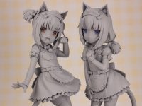 【ネコぱら】プラム「ショコラ」「バニラ」Pretty kitty Style フィギュア 原型公開！インナーウェアボディが付属決定の画像