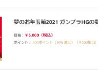 【ガンプラ】ヨドバシ「2021年 夢のお年玉箱（ガンプラHGの夢）」追加受付開始の画像