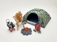 【可動フィギュア用に】1/12スケール「装備セット（砂漠塗装）」「野営セット」近日予約開始の画像