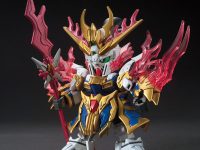 【ガンプラ】SD 三国創傑伝「張飛ゴッドガンダム」「関羽雲長νガンダム」「劉備ユニコーンガンダム」「BUG & 部隊兵セット」「トリニティバイク」明日発売の画像