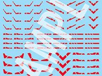 【プラモ用デカール】ホビージャパン「ライン01 レッド」「マーキング01 レッド」Amazon予約開始の画像