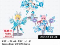 【デスクトップアーミー】デスクトップシンガー「雪ミク」「鏡音リン(SNOW.ver)」「巡音ルカ(SNOW.ver)」可動フィギュア 商品化決定の画像
