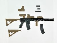 【可動フィギュア用に】リトルアーモリー「416Dタイプカスタム」1/12プラモ【Amazon予約開始】の画像