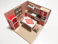 【ミニチュア】ダイソー「紙製立体パズル」各種発売！ミニフィギュアと合わせての画像