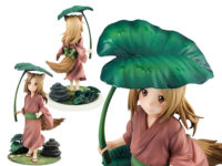 【夏目友人帳】リボルブ「子狐 1/7スケールフィギュア」近日予約開始、アニプレックス+特典決定「葉っぱの傘」付属決定の画像