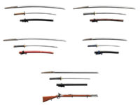 【可動フィギュア用に】食玩「幕末の刀」発売決定、エンフィールド銃などがラインナップの画像