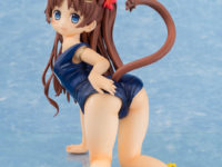【ものべの】「夏葉 にゃーにゃースク水Ver.」フィギュア 予約開始、スク水はキャストオフ仕様【クイーンテッド】の画像