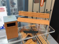 【可動フィギュア用に】「公園のベンチとゴミ箱」プラモ 画像追加【ハセガワ】の画像