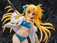 アクアマリン「戦姫絶唱シンフォギアG 雪音クリス バニーstyle」「リリカルなのは フェイト・テスタロッサ 水着パーカーstyle」フィギュア 予約開始の画像